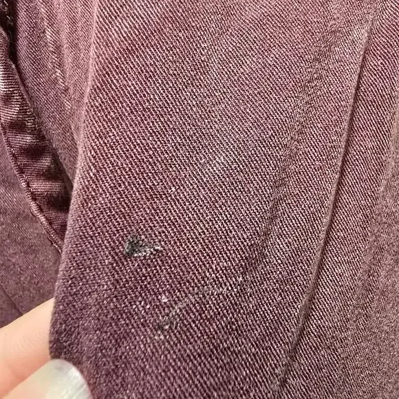 Torrid maroon acid wash cargo lounge pants elastic waistband drawstring size 2S - Picture 6 of 12